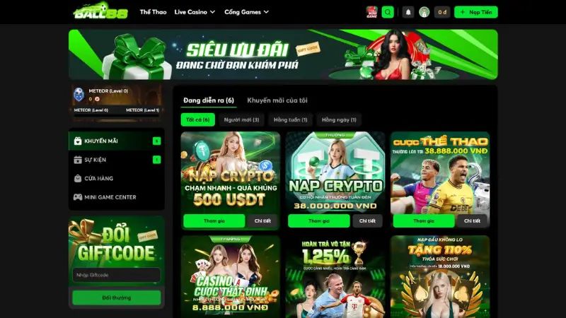 Giao diện Ball88 sau hợp nhất được tối giản giúp thao tác nhanh và dễ theo dõi kèo